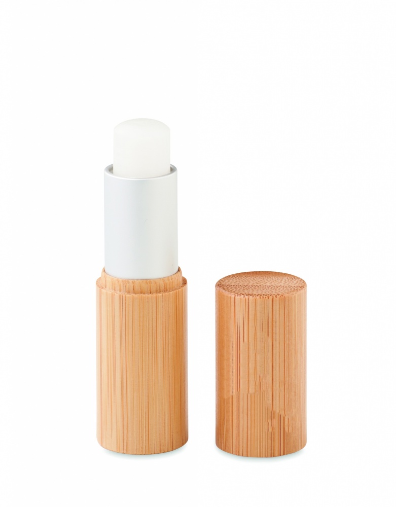 Logo trade promotional products picture of: Lip balm in bamboo tube box