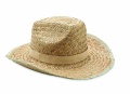 Natural straw cowboy hat, Beige