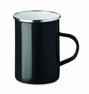 Logo trade corporate gifts image of: Metal mug with enamel layer