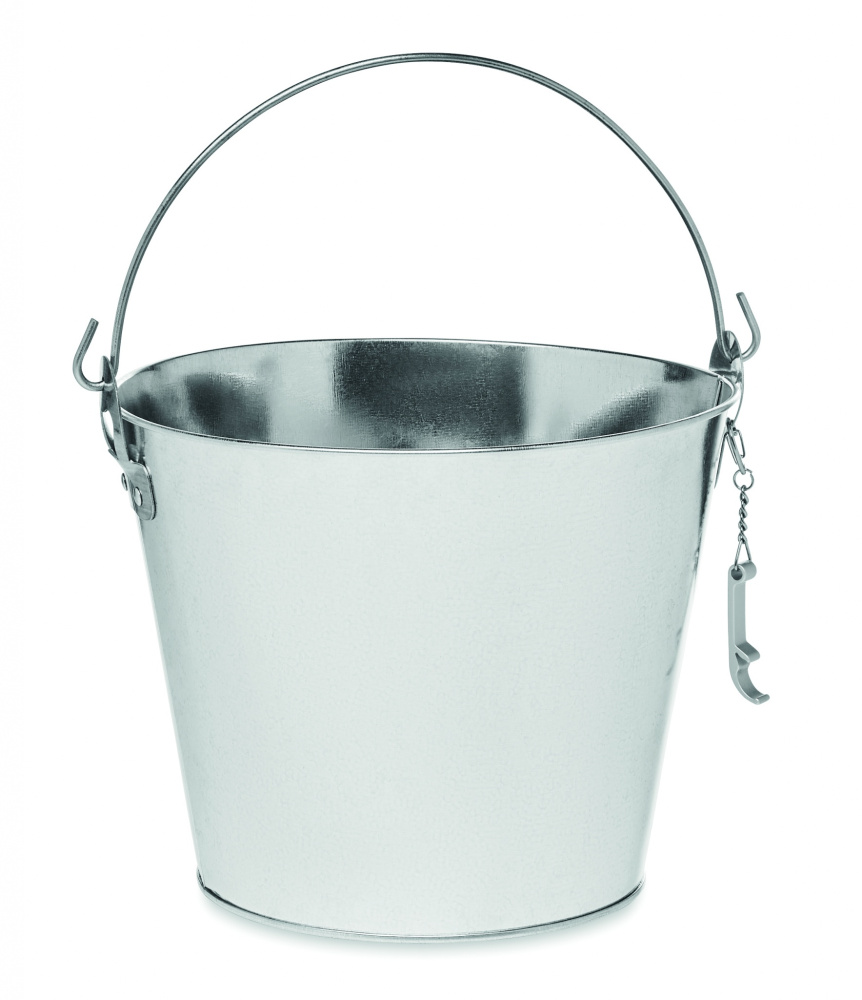 Logo trade promotional merchandise picture of: Metal beer bucket 4L