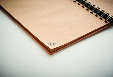 Logo trade promotional products image of: A5 ring bound Bamboo notebook