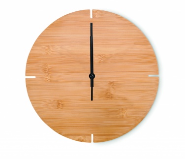 Logotrade promotional products photo of: Round shape bamboo wall clock