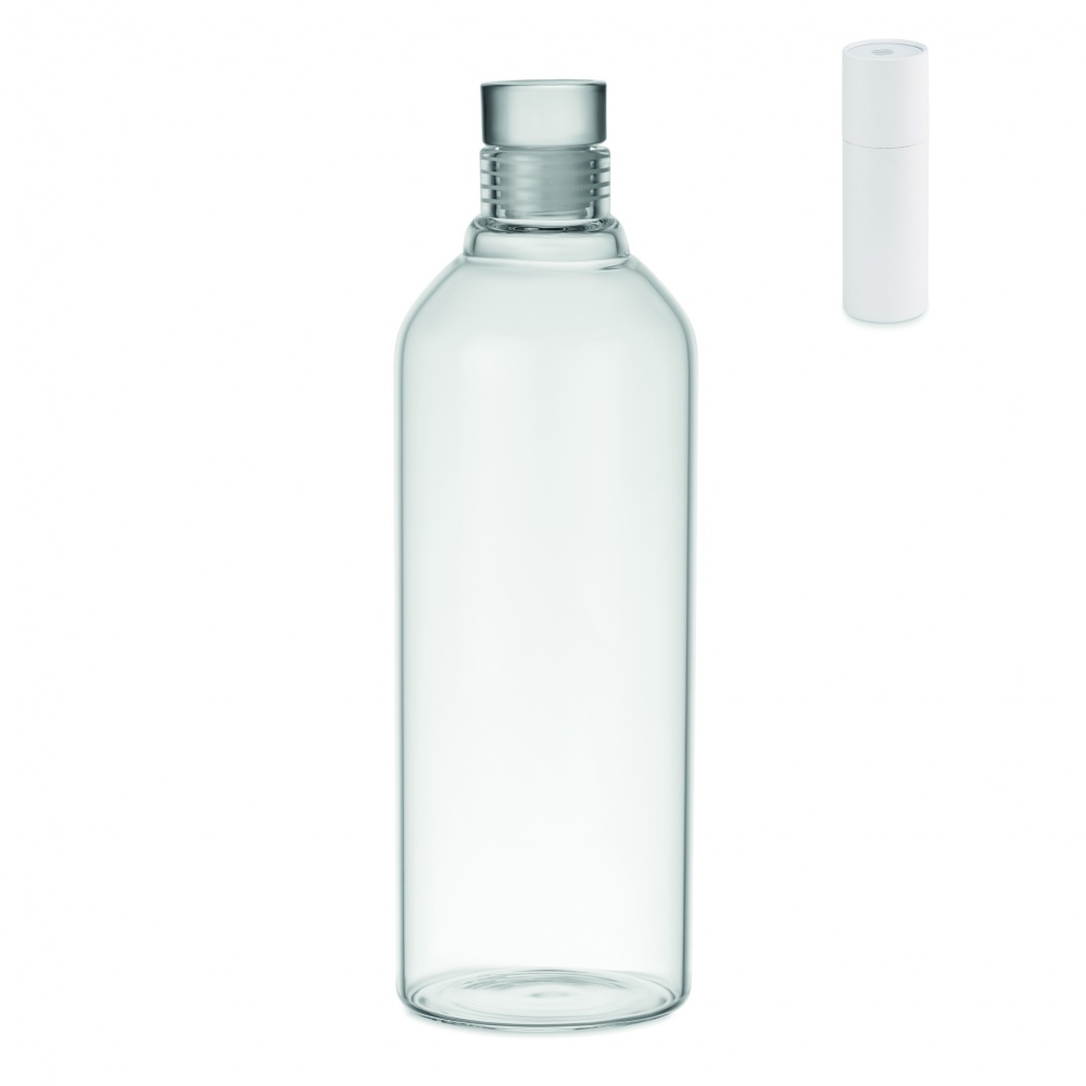 Logo trade promotional giveaways image of: Borosilicate bottle 1L