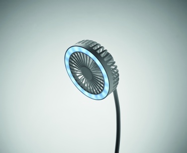 Logotrade promotional item image of: Desktop charger fan with light