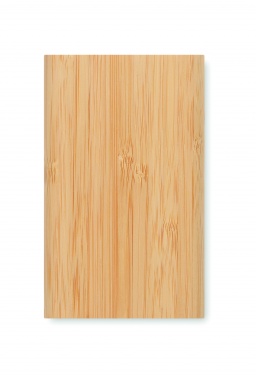 Logo trade promotional merchandise image of: 4000 mAh Bamboo power bank