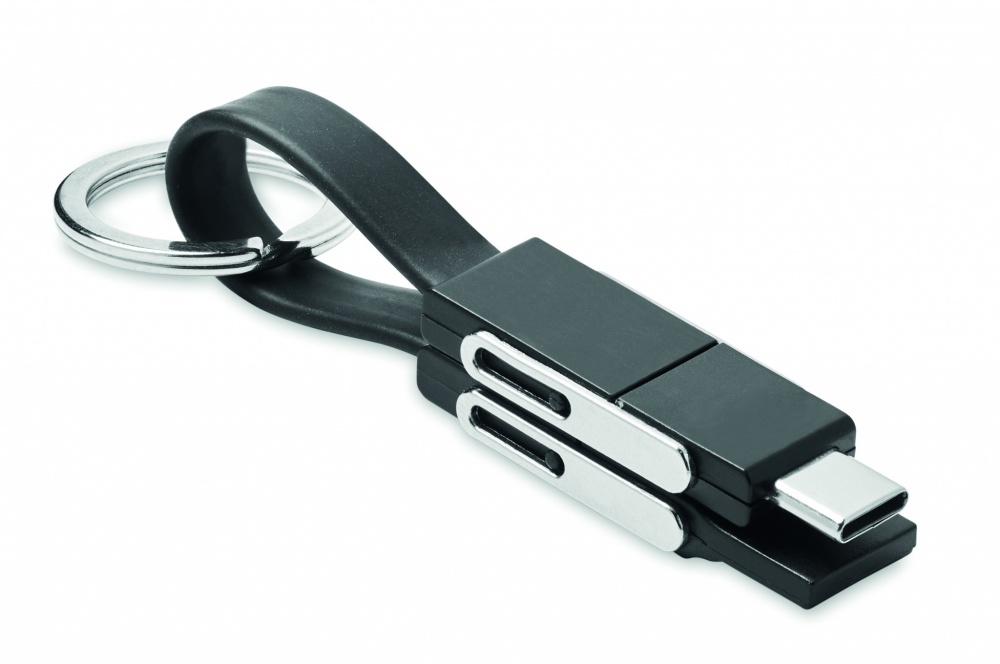 Logo trade promotional items image of: keying with 4 in 1 cable