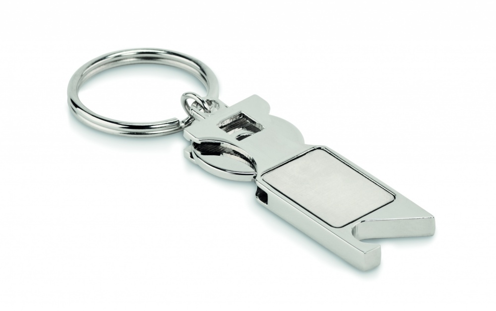 Logotrade corporate gift picture of: Euro Token key ring Porvoo