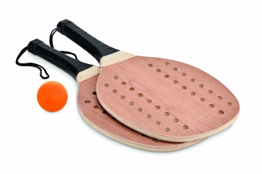 Logo trade promotional products picture of: Rosewood beach tennis set