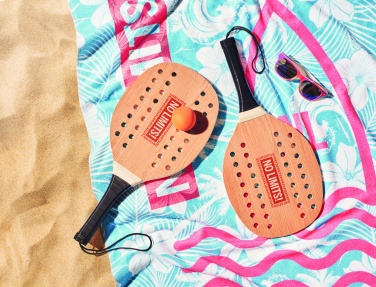 Logo trade promotional giveaways picture of: Rosewood beach tennis set