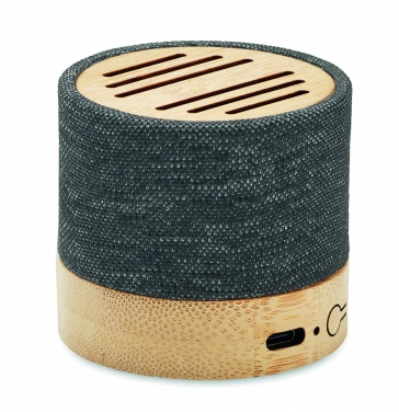 Logotrade promotional gift picture of: Bamboo RPET wireless speaker