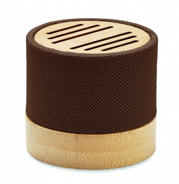 Logotrade business gift image of: Bamboo RPET wireless speaker