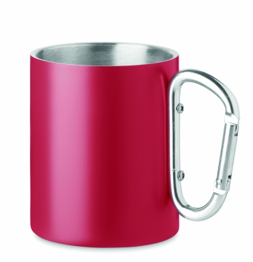 Logo trade corporate gifts picture of: Double wall metal mug 300 ml