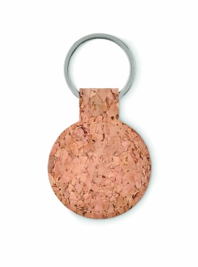 Logotrade promotional items photo of: Round cork key ring Mikkeli