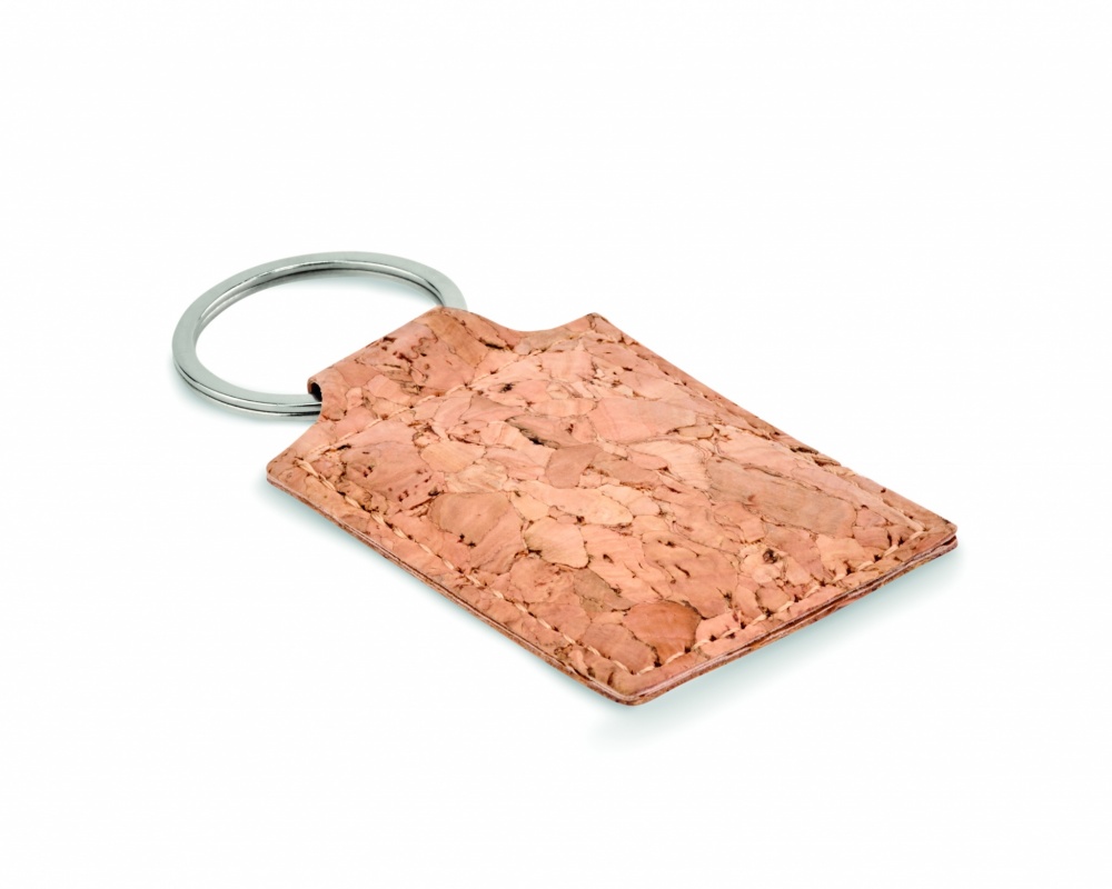 Logotrade promotional products photo of: Rectangular cork key ring Imatra