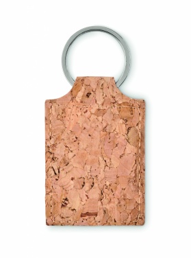 Logo trade promotional product photo of: Rectangular cork key ring Imatra