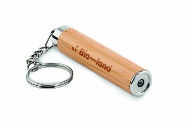 Logotrade advertising products photo of: Mini bamboo torch with keyring