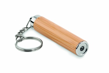 Logo trade promotional giveaway photo of: Mini bamboo torch with keyring