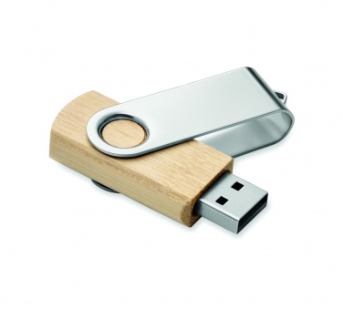 Logo trade promotional items image of: Techmate bamboo USB 16GB       MO6898-40