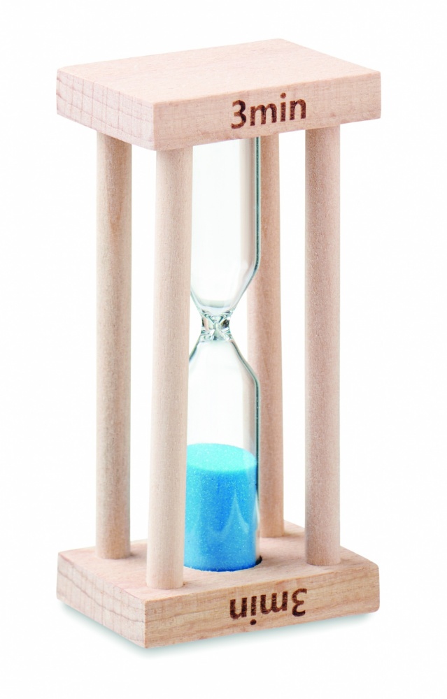 Logotrade advertising products photo of: Wooden sand timer 3 minutes