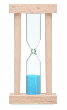 Logo trade promotional items image of: Wooden sand timer 3 minutes