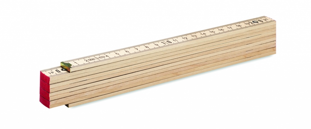 Logotrade advertising product picture of: Carpenter ruler in wood 2m