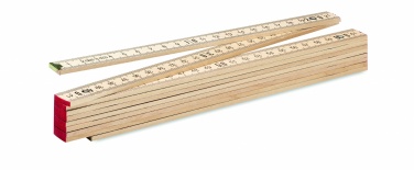 Logotrade promotional giveaway picture of: Carpenter ruler in wood 2m