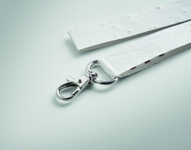 Logo trade promotional gift photo of: Seed paper lanyard w/hook