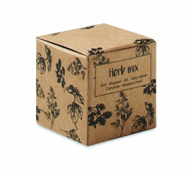 Logotrade promotional merchandise picture of: Herb seed bomb in carton box