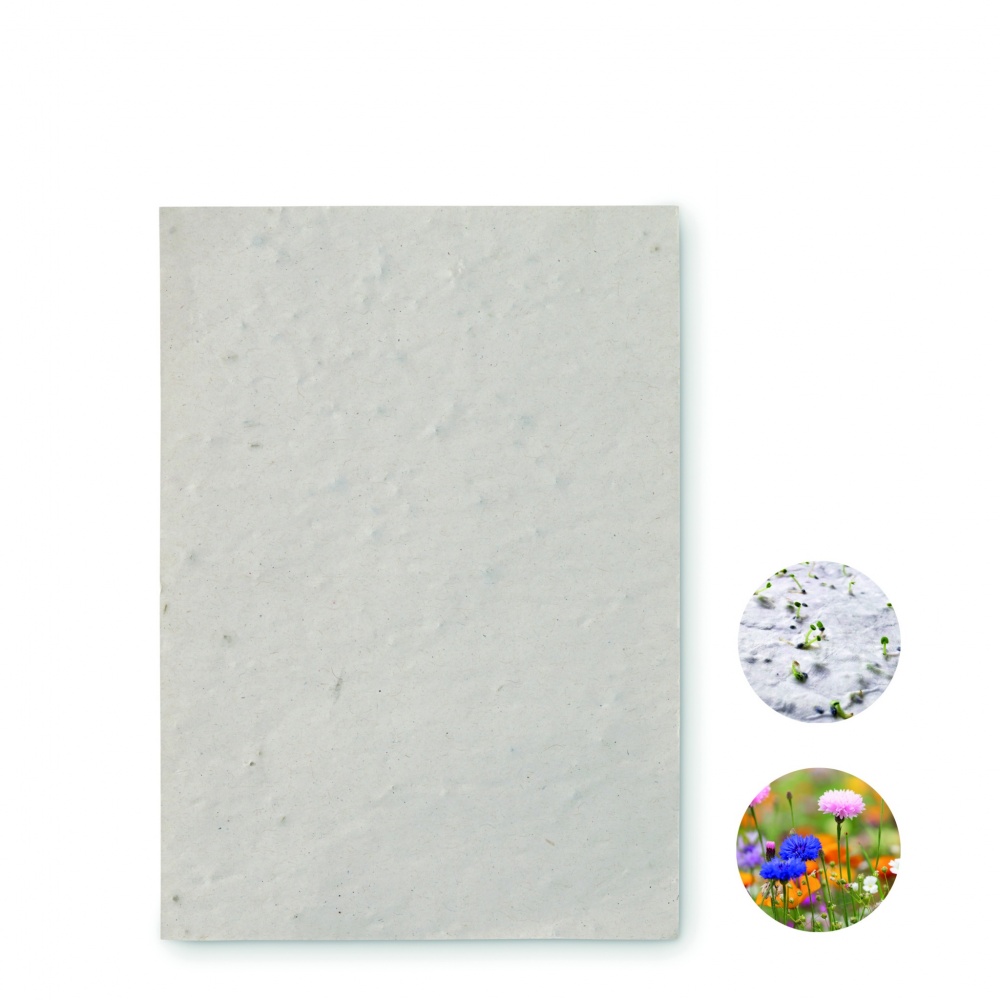 Logo trade promotional items picture of: A6 wildflower seed paper sheet