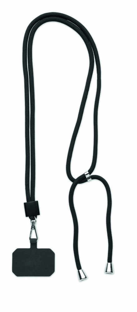 Logo trade promotional merchandise image of: RPET Phone holder lanyard