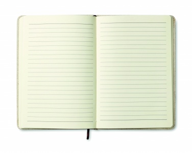 Logo trade promotional product photo of: A6 canvas notebook lined