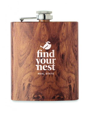 Logotrade promotional item picture of: Slim hip flask 190 ml