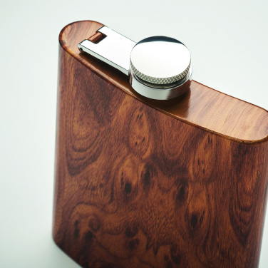 Logo trade promotional gifts picture of: Slim hip flask 190 ml