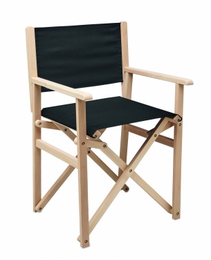 Logotrade corporate gift image of: Foldable wooden beach chair