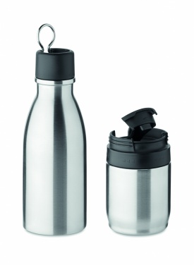 Logo trade promotional merchandise photo of: 2 in 1 double wall bottle 500ml