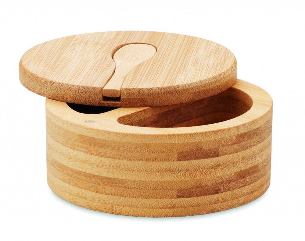 Logo trade promotional merchandise picture of: Salt and pepper bamboo box