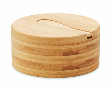 Logo trade advertising products image of: Salt and pepper bamboo box