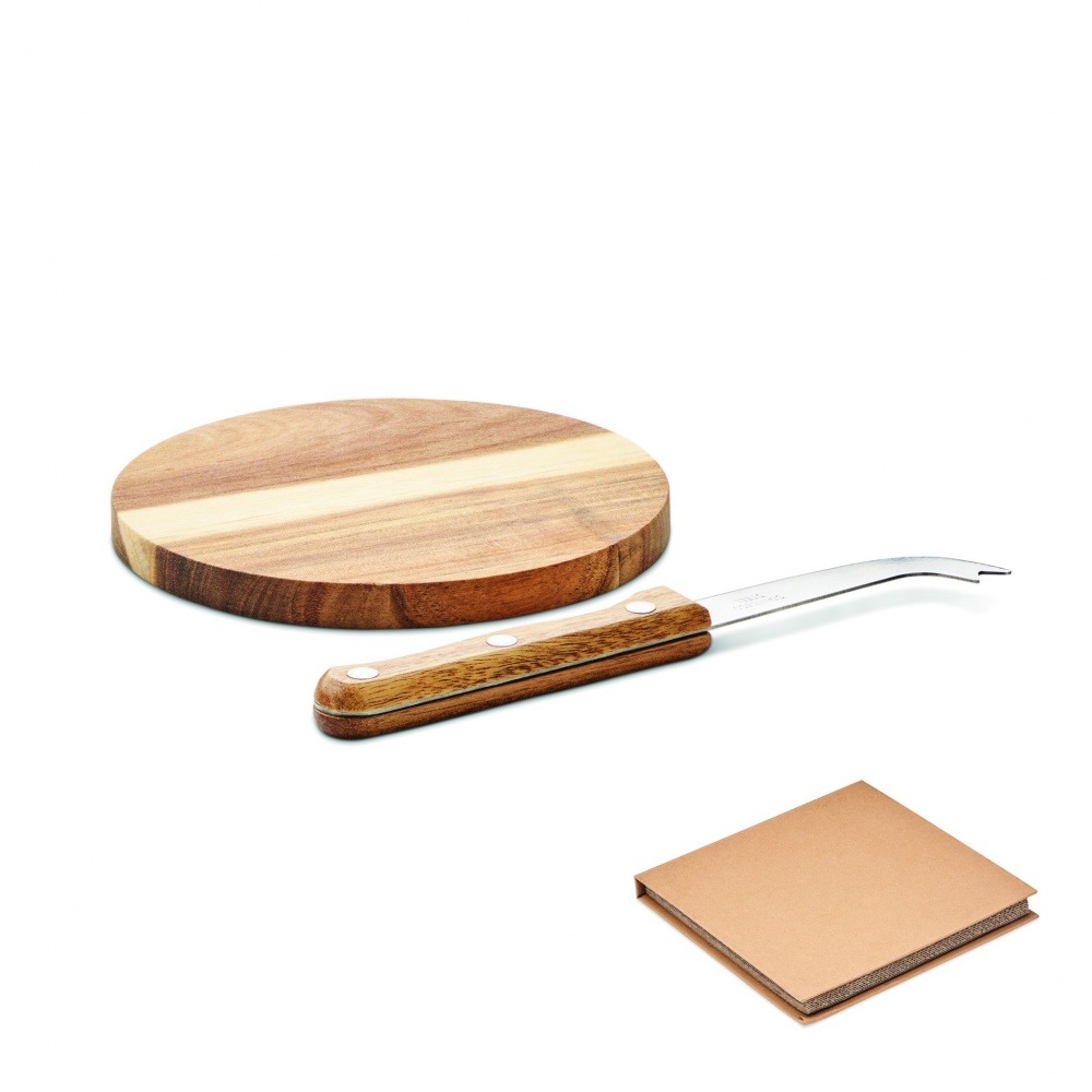 Logo trade corporate gifts picture of: Acacia cheese board set Dresden