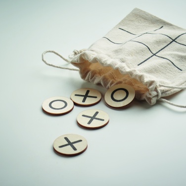 Logo trade promotional gifts picture of: Wooden tic tac toe