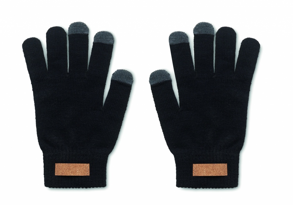 Logo trade corporate gifts image of: RPET tactile gloves