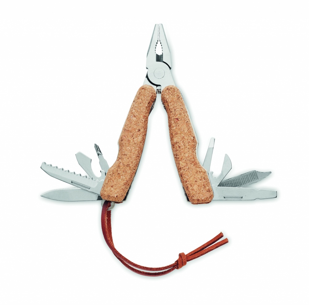 Logotrade promotional item picture of: Multi tool pocket knife cork