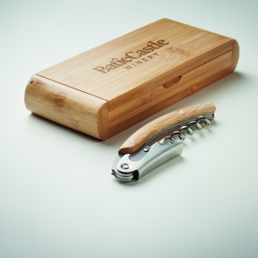 Logo trade promotional gift photo of: Waiter's knife in bamboo