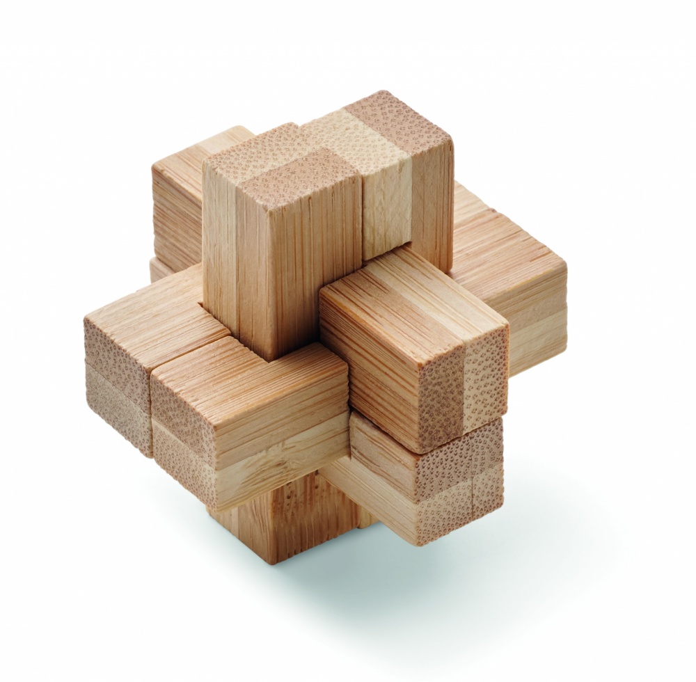 Logotrade business gift image of: Bamboo brain teaser puzzle