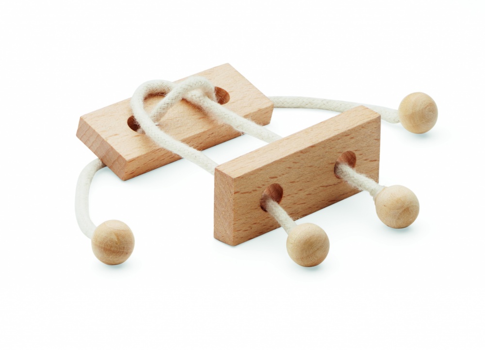 Logo trade promotional product photo of: Wooden brain teaser rectangle