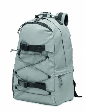 Logo trade promotional merchandise image of: High reflective backpack 190T