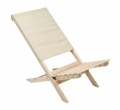 Foldable wooden beach chair, Beige