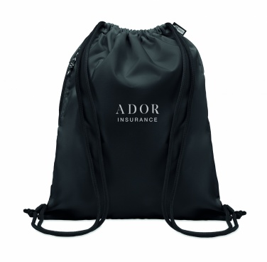 Logo trade promotional products image of: Large drawstring bag 300D RPET