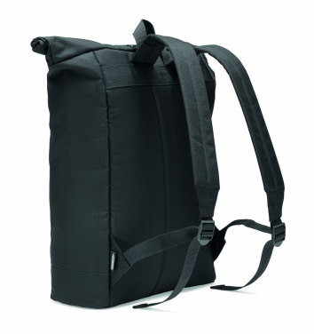 Logo trade corporate gifts picture of: 600D RPET rolltop backpack