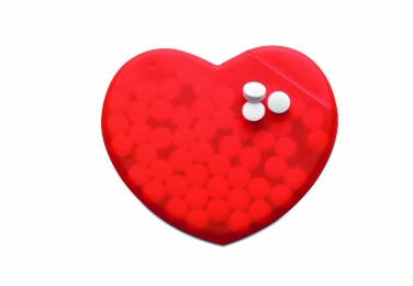 Logo trade promotional merchandise picture of: Heart shape peppermint box