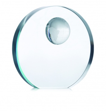 Logotrade promotional gift picture of: Globe glass trophy